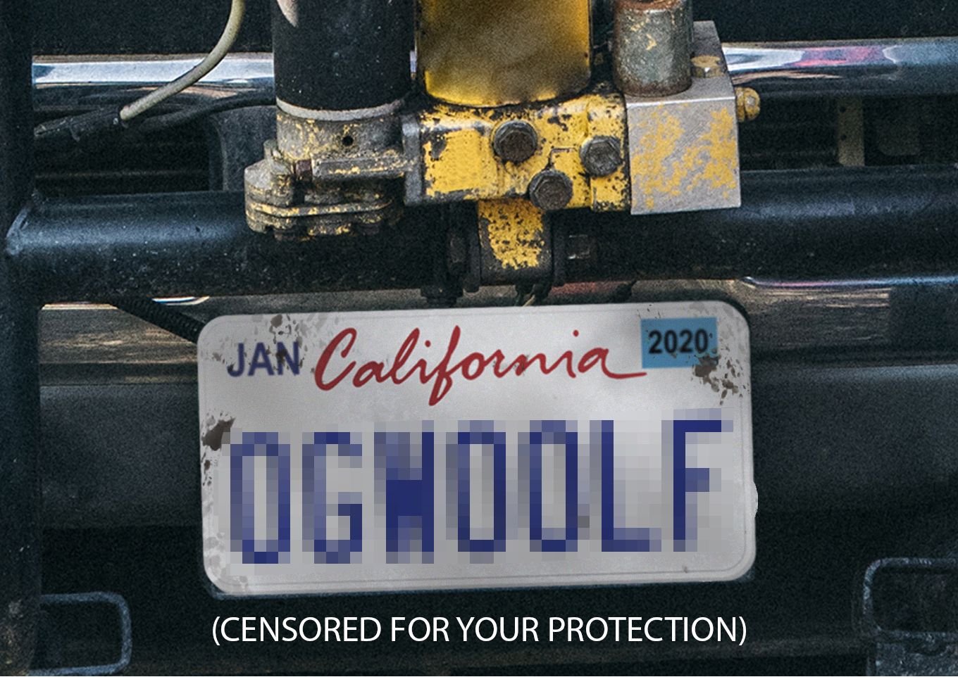California personalized license plate
